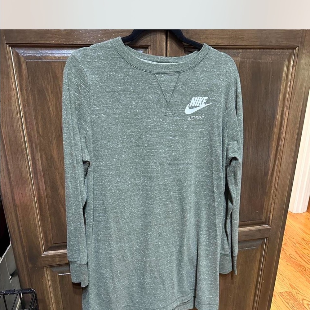 Nike Olive Green Long Sleeve Dress - L